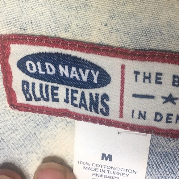 🐒OLD NAVY DENIM VEST jACKET🐒 MED SLEEVELESS - Picture 7 of 7